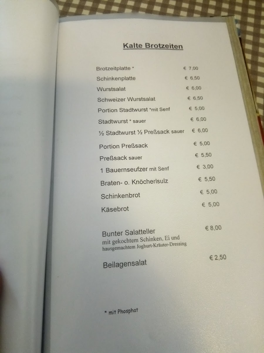 Menu Gasthaus Schmidt-7