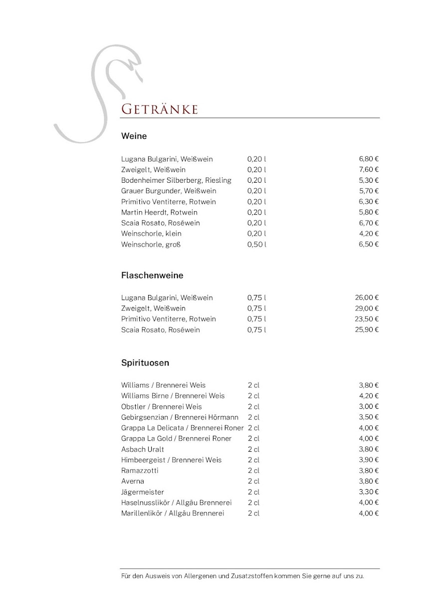 Menu Gasthaus Schwanen-2