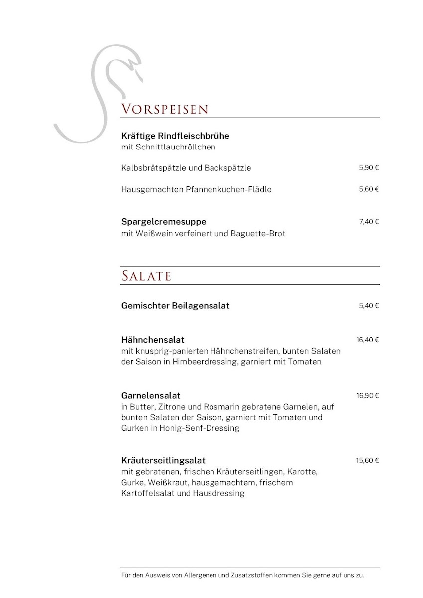 Menu Gasthaus Schwanen-8