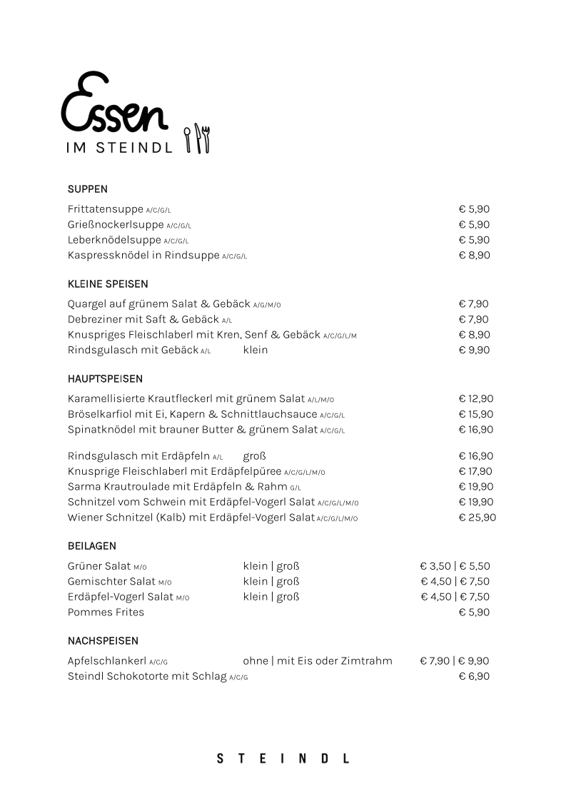 Menu Gasthaus Steindl-1