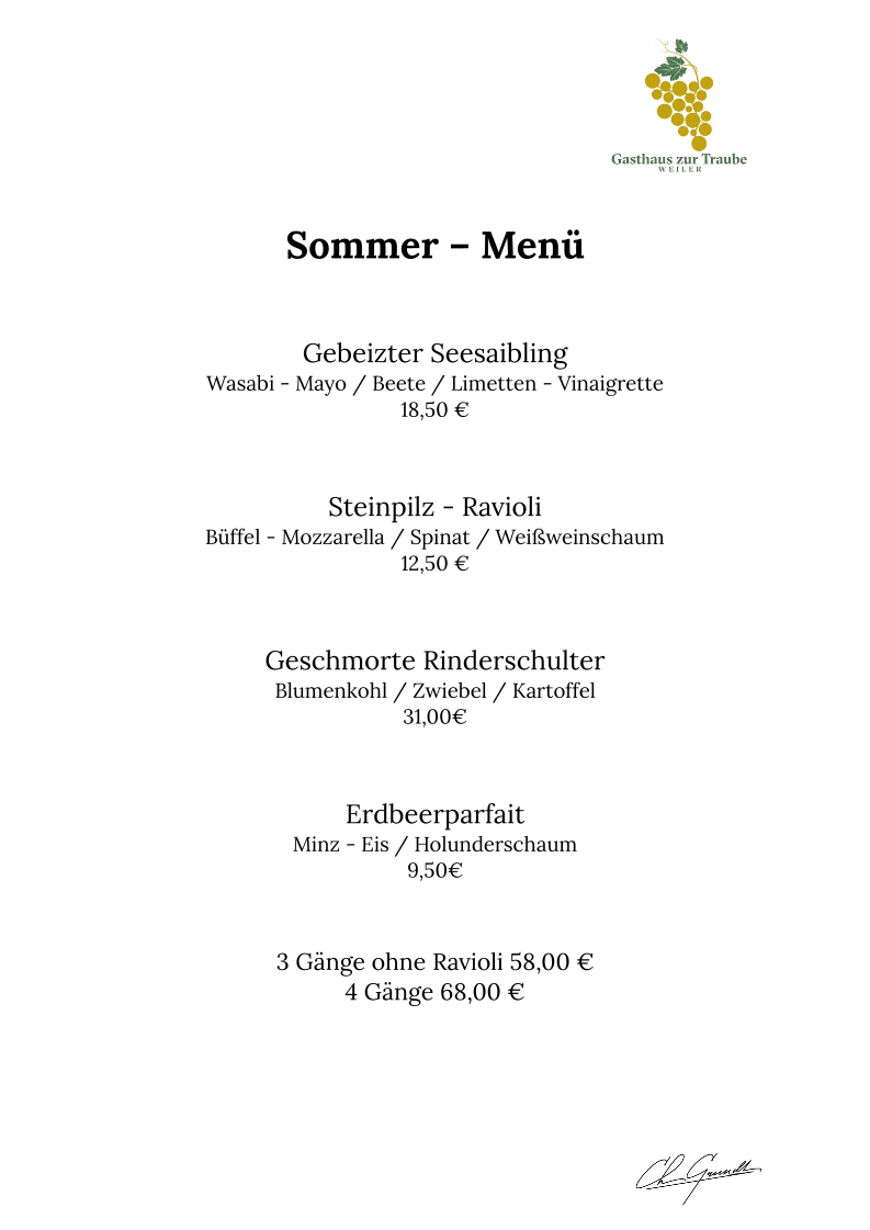 Menu Gasthaus Zur Traube-3