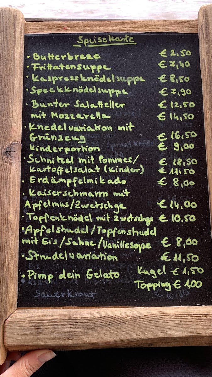 Menu Gasthof Ehrwalder Alm-8