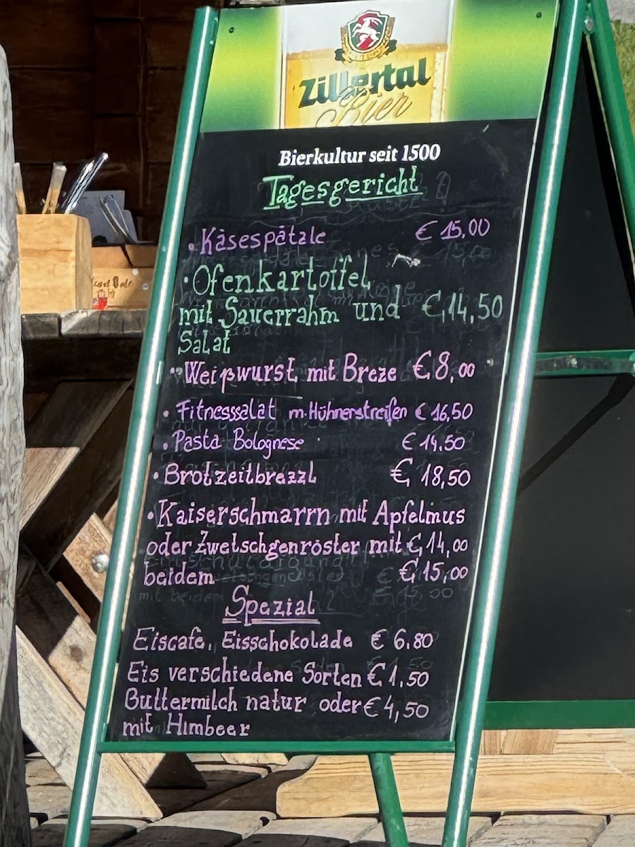 Menu Gasthof Ehrwalder Alm-9