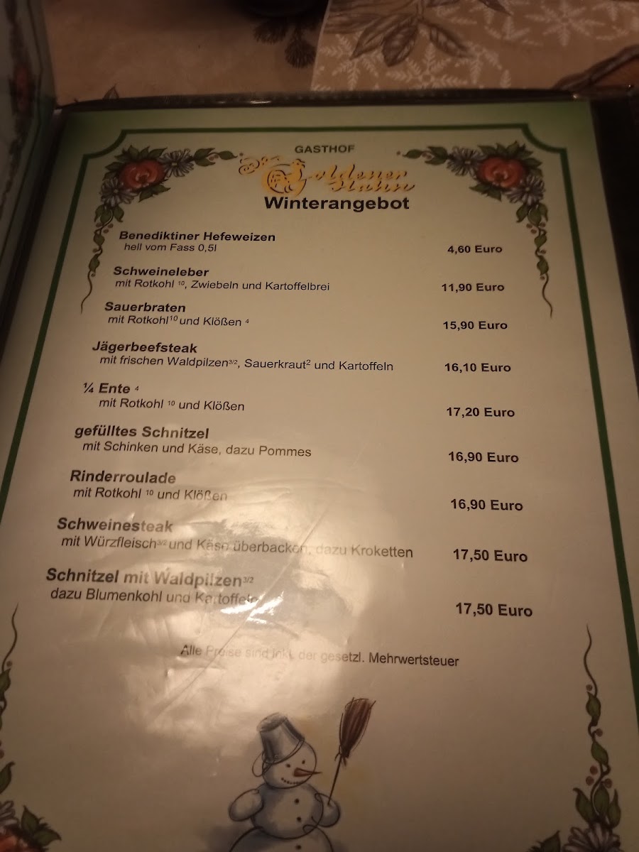 Menu Gasthof Goldener Hahn-10