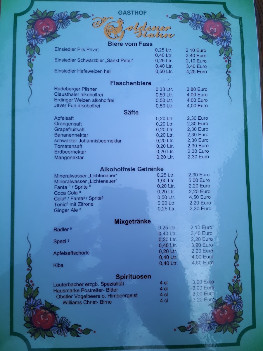 Menu Gasthof Goldener Hahn-9