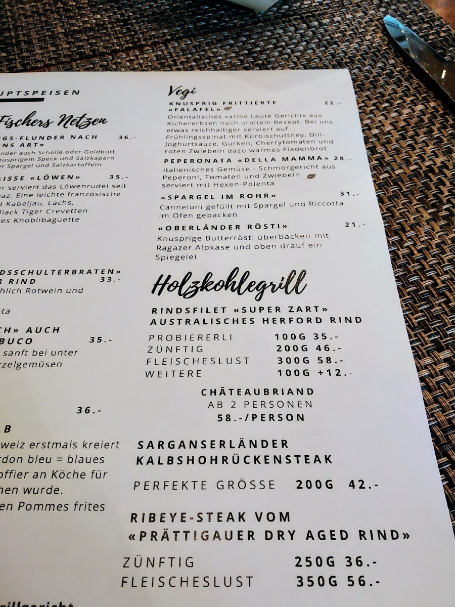 Menu Gasthof Löwen Bad Ragaz-1