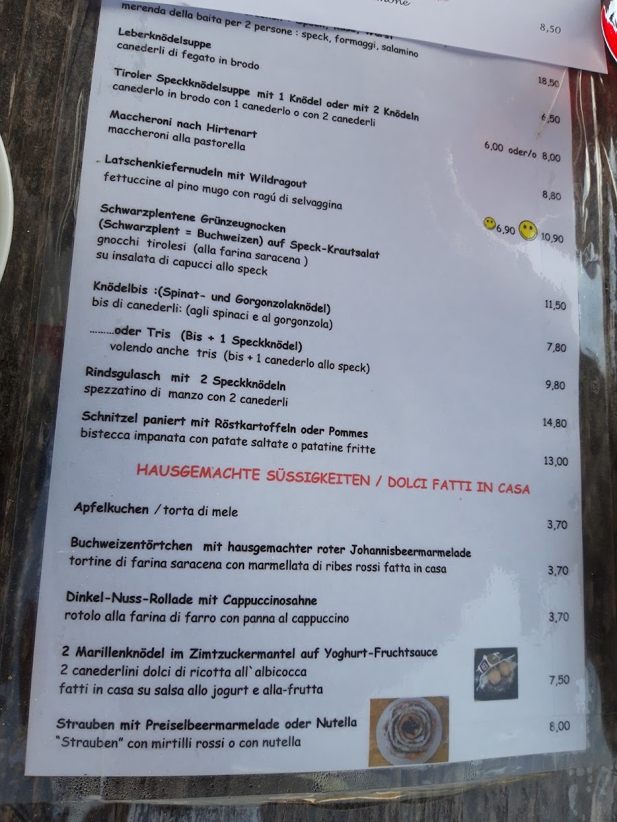 Menu Gasthof Schmiederalm-7