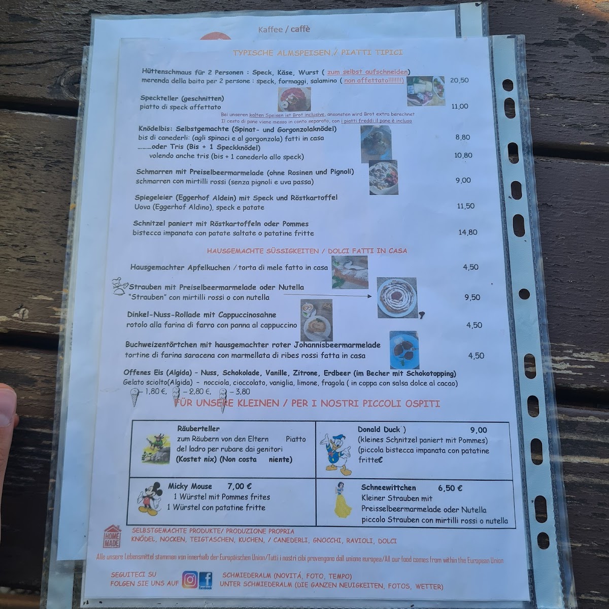 Menu Gasthof Schmiederalm-9