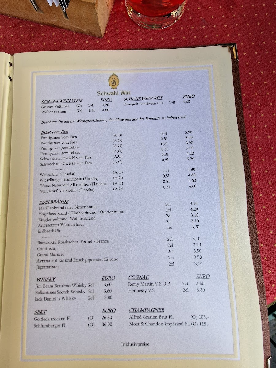 Menu Gasthof Schwabl Wirt-7
