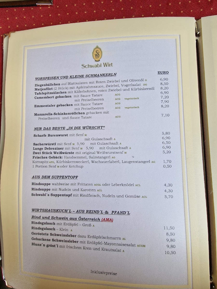 Menu Gasthof Schwabl Wirt-8