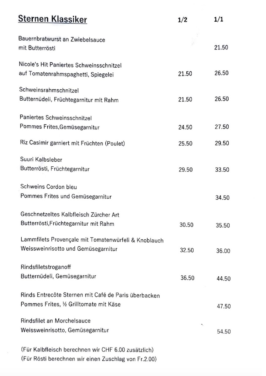 Menu Gasthof Sternen-4