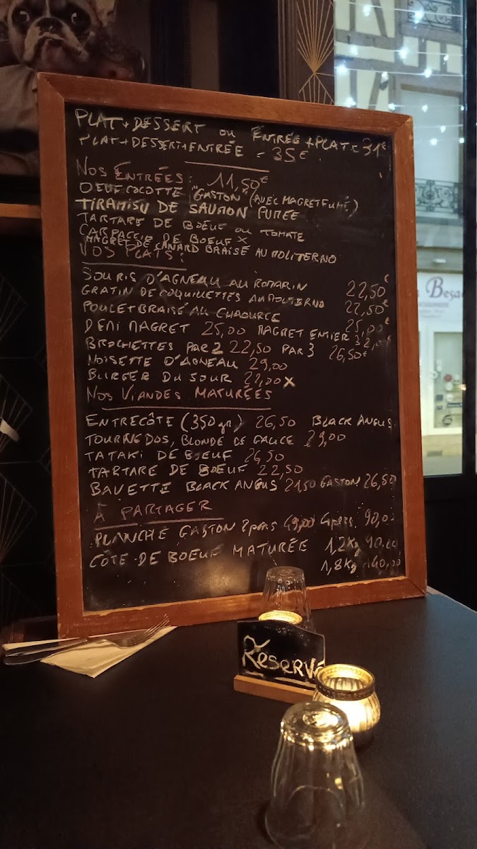 Menu Gaston Chalons-En-Champagne-1