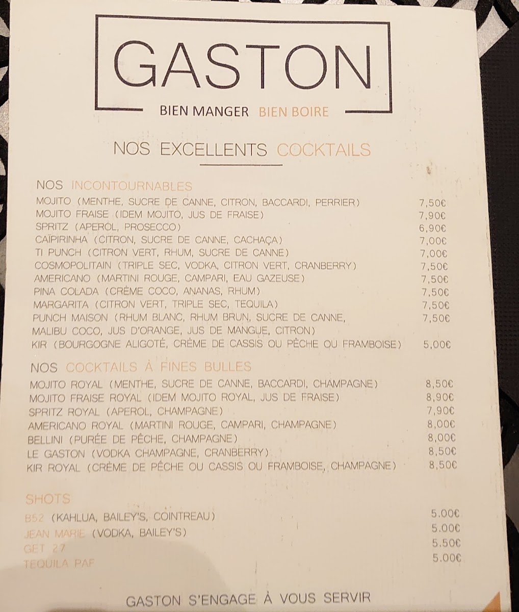 Menu Gaston Chalons-En-Champagne-2
