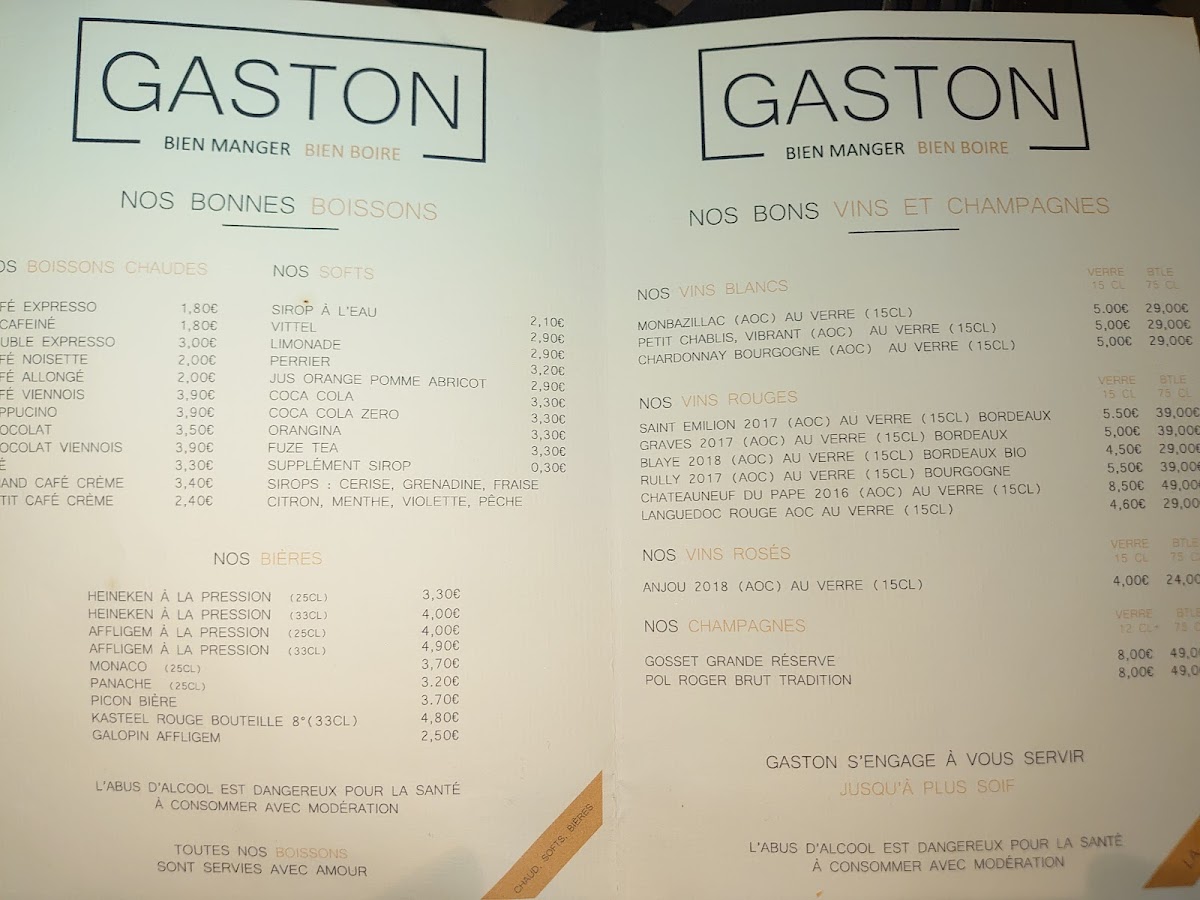 Menu Gaston Chalons-En-Champagne-4