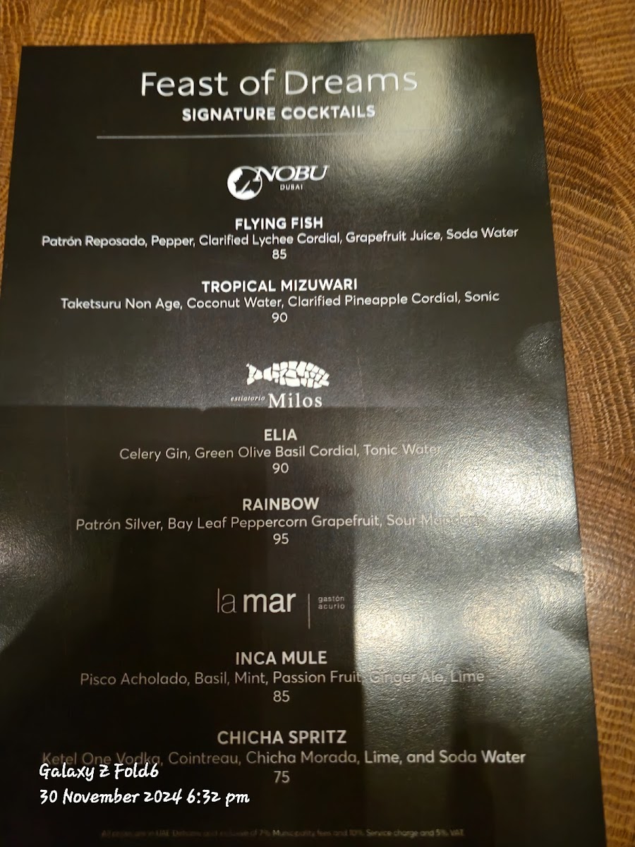 Menu Gastronomy-1