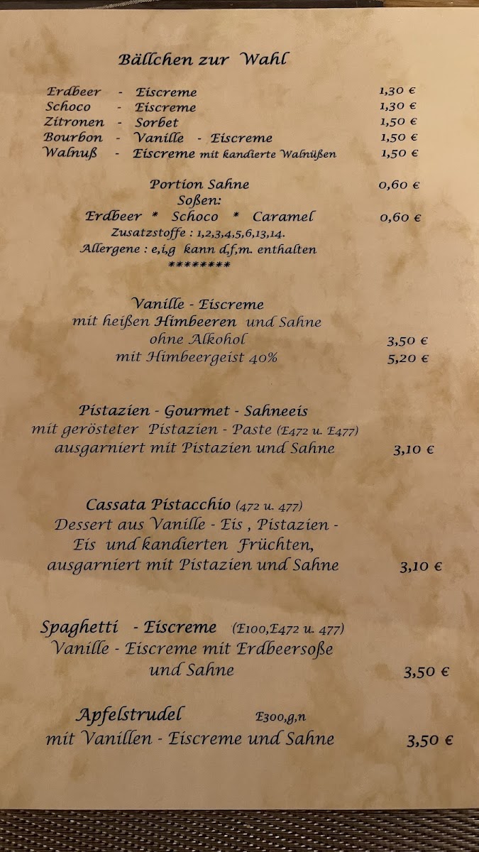 Menu Gaststatte Lowenhof-1
