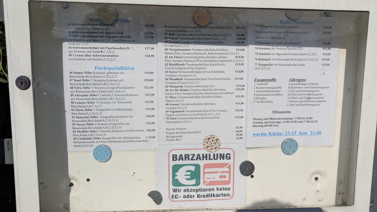 Menu Gaststatte Sinnbergklause-1