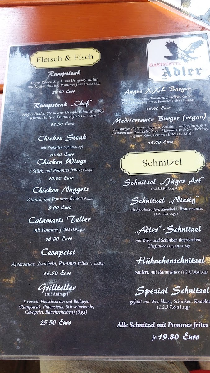 Menu Gaststätte Adler Fulda Niesig-3
