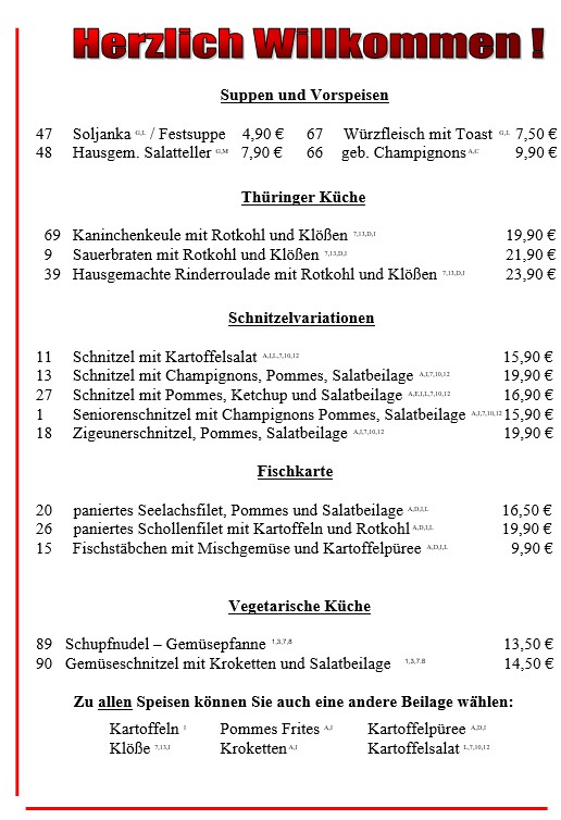 Menu Gaststätte 'am Stausee'-2