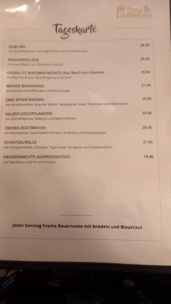 Menu Gaststätte Burg Pappenheim-3