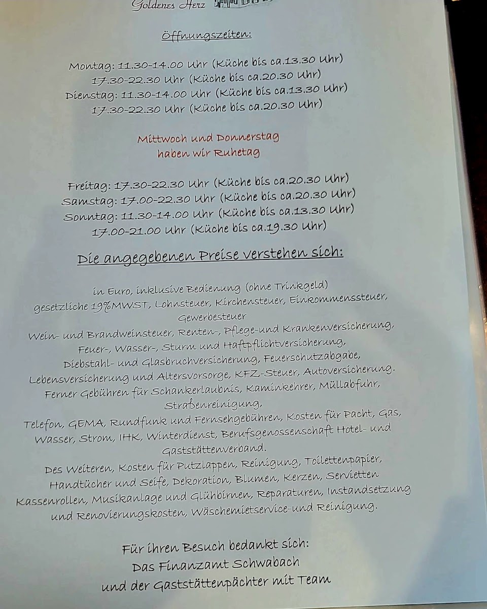 Menu Gaststätte Goldenes Herz-1