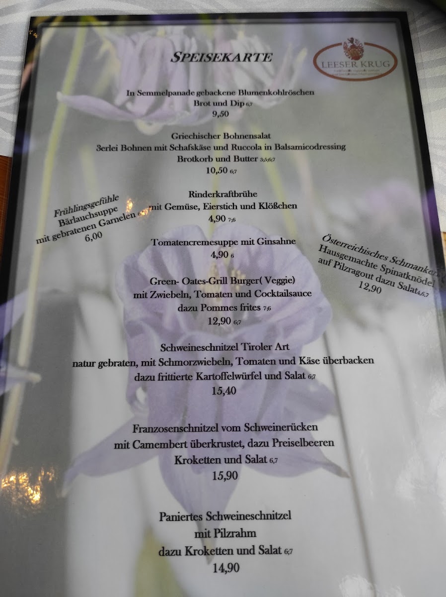 Menu Gaststätte Leeser Krug-7