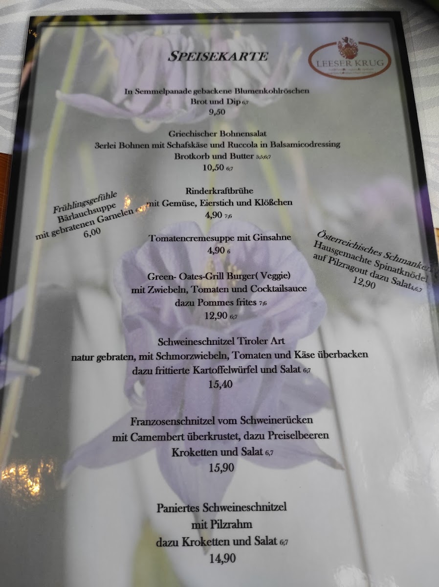 Menu Gaststätte Leeser Krug-8