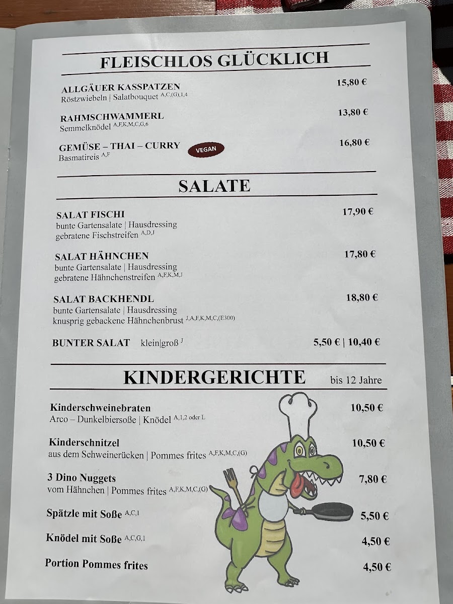 Menu Gaststätte Mühlhamer Keller-1