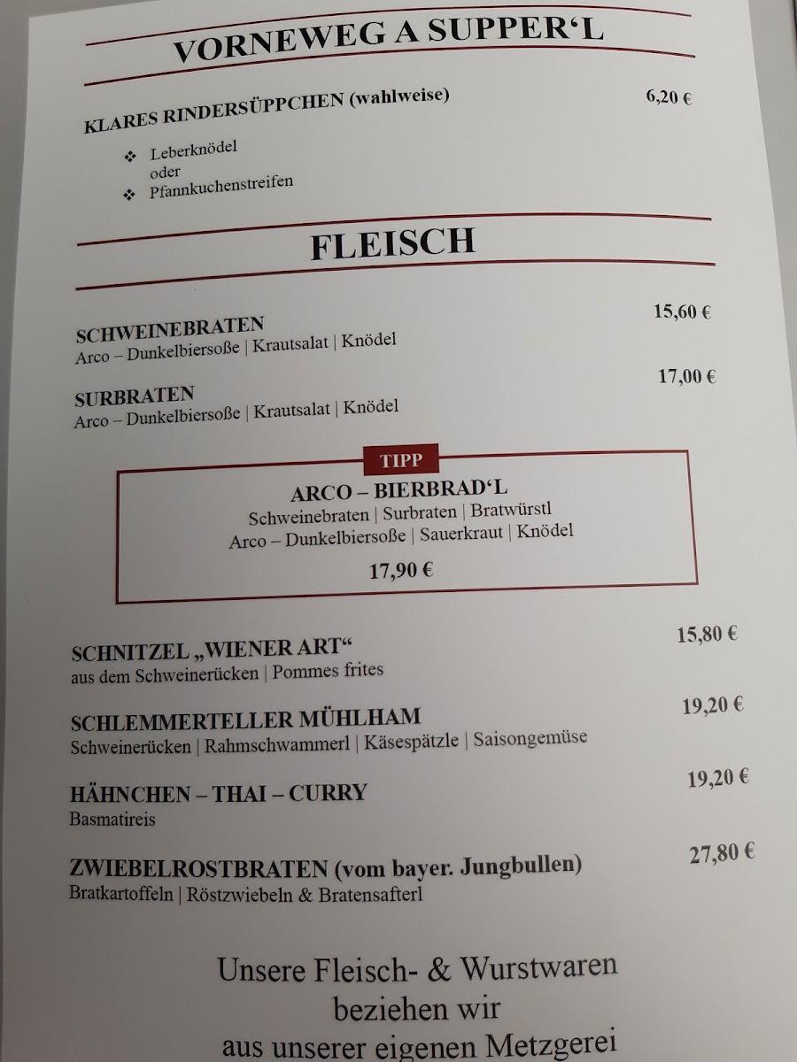 Menu Gaststätte Mühlhamer Keller-7