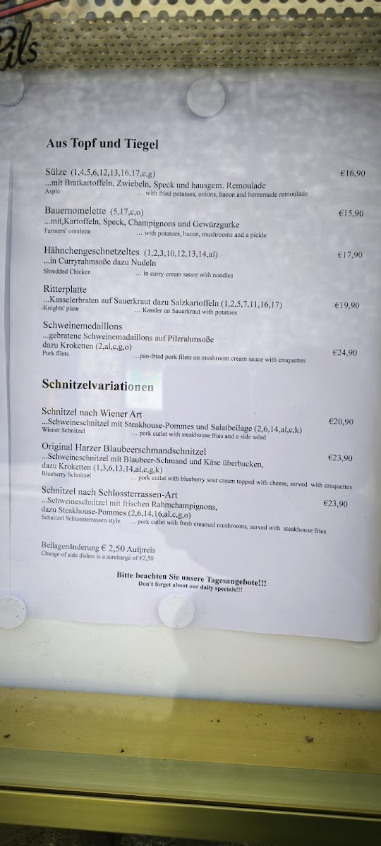 Menu Gaststätte Schlossterrassen-7