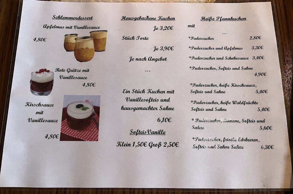 Menu Gaststätte 'zum Alten Speicher'-2