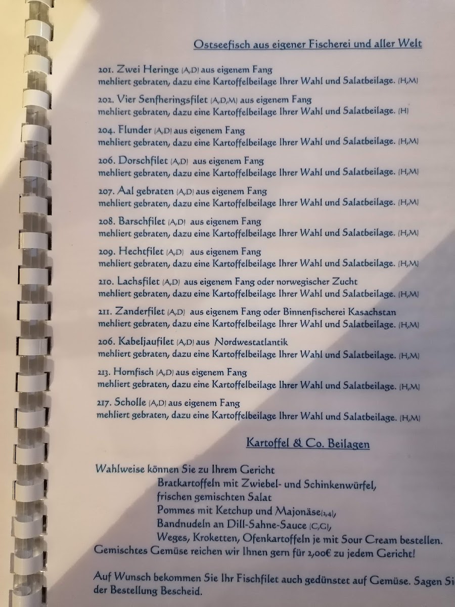 Menu Gaststätte 'zum Alten Speicher'-3
