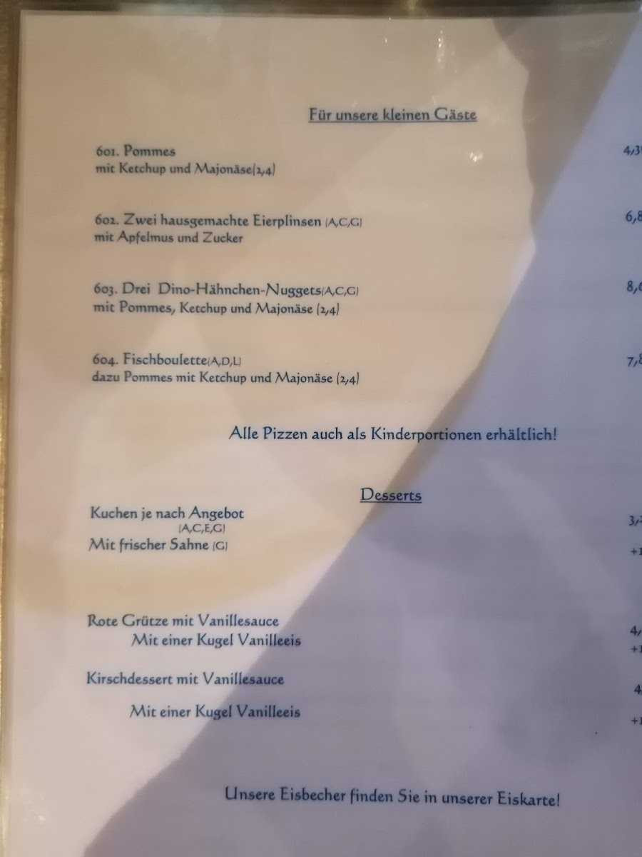 Menu Gaststätte 'zum Alten Speicher'-7