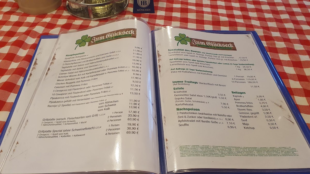 Menu Gaststätte Zum Glückseck-1