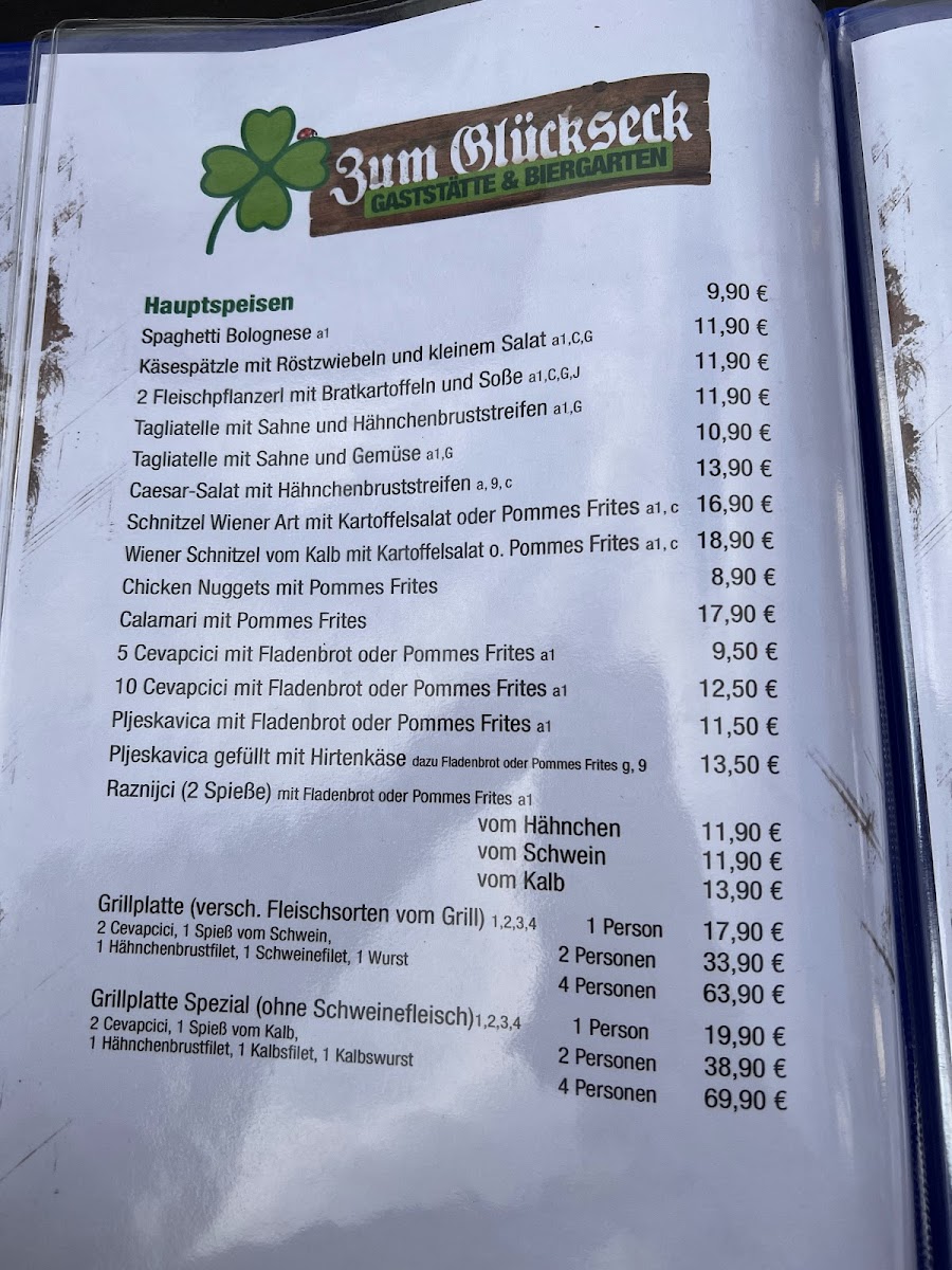 Menu Gaststätte Zum Glückseck-2
