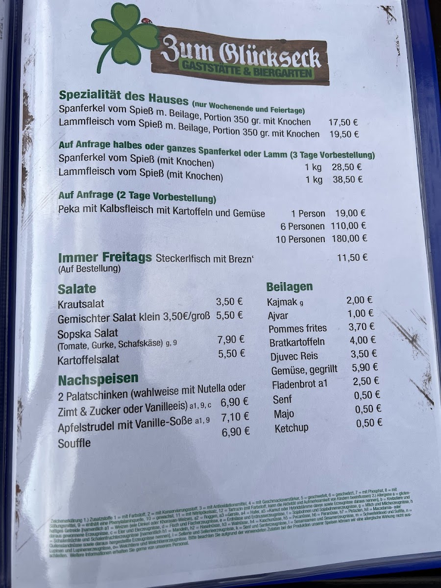 Menu Gaststätte Zum Glückseck-3