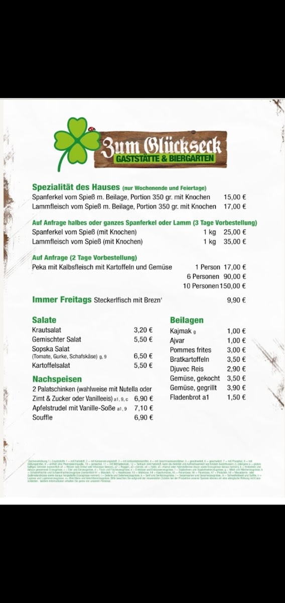 Menu Gaststätte Zum Glückseck-4
