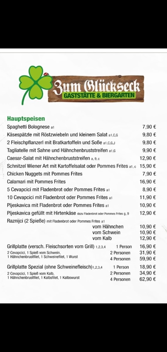 Menu Gaststätte Zum Glückseck-5