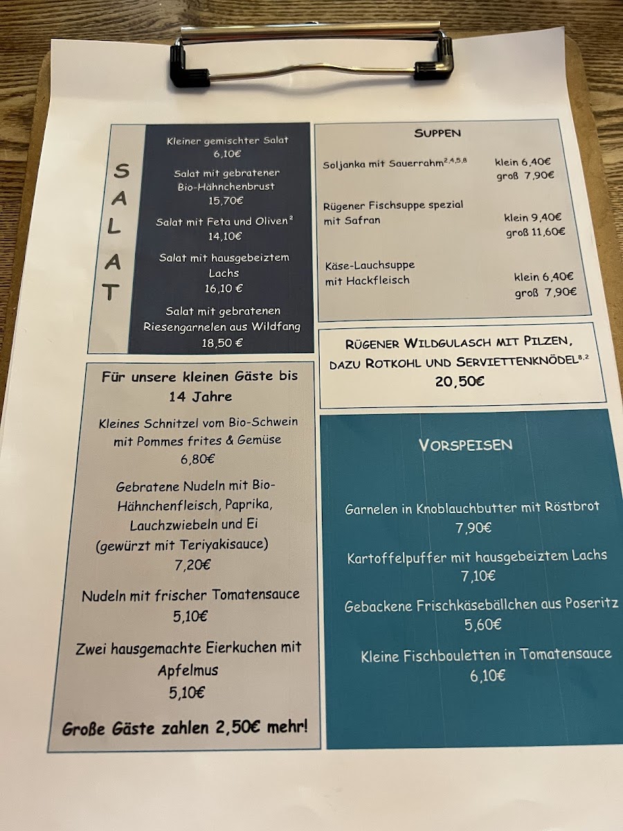 Menu Gastwirtschaft Am Markt-1
