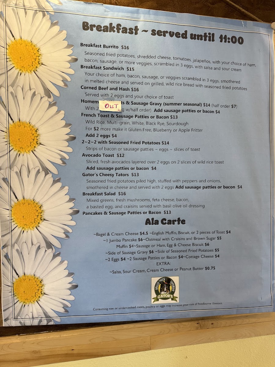 Menu Gator's Grilled Cheese Emporium-2