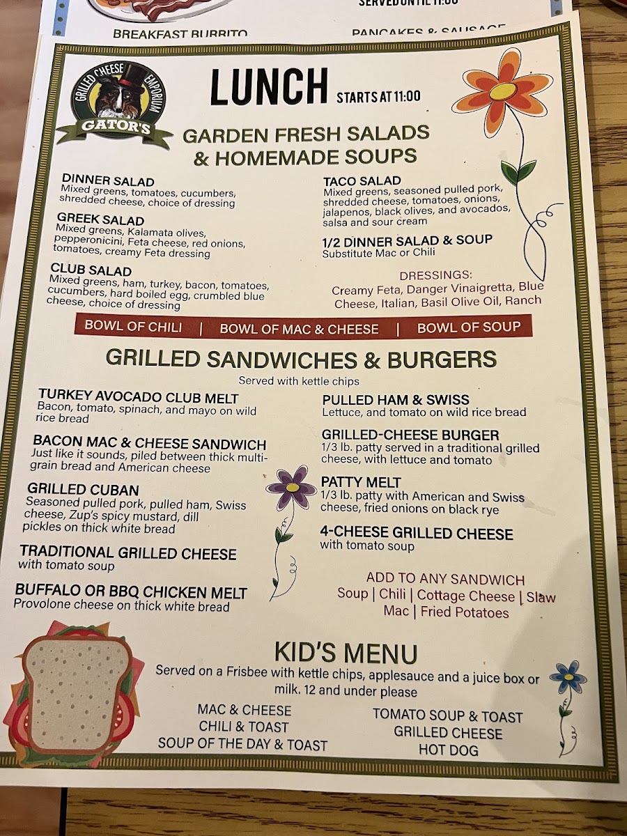 Menu Gator's Grilled Cheese Emporium-3