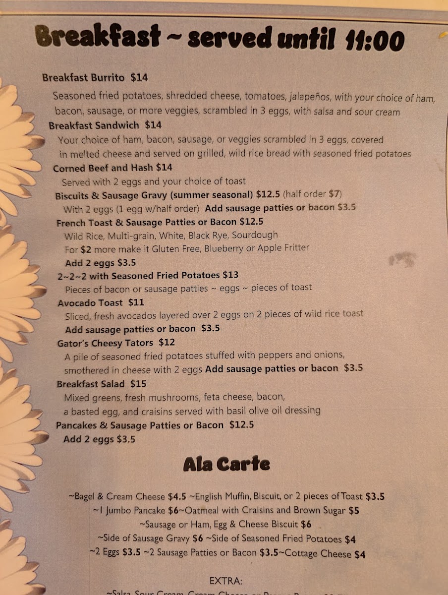 Menu Gator's Grilled Cheese Emporium-4