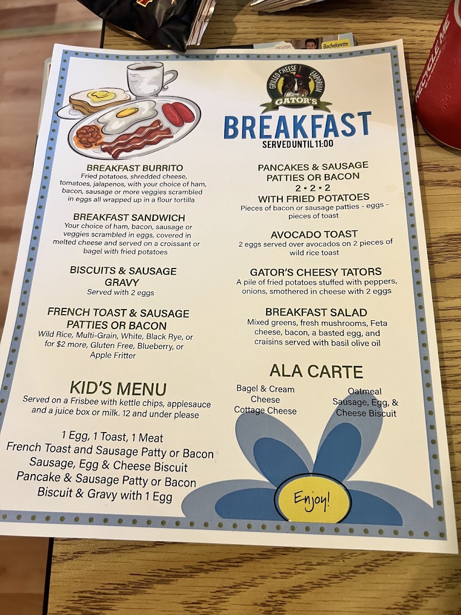 Menu Gator's Grilled Cheese Emporium-5