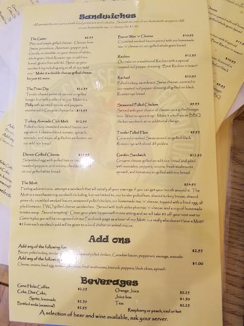 Menu Gator's Grilled Cheese Emporium-9