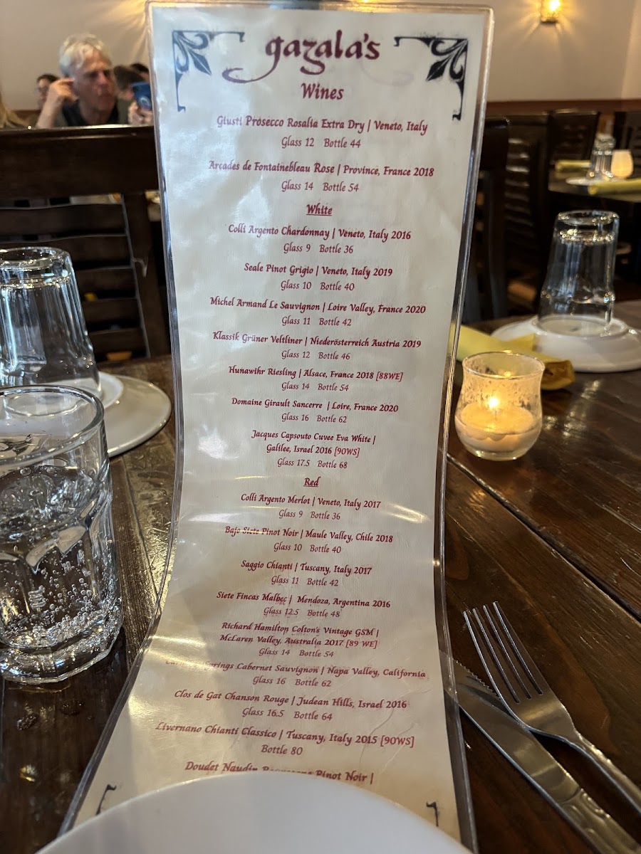 Menu Gazala’S Mediterranean Restaurant-1