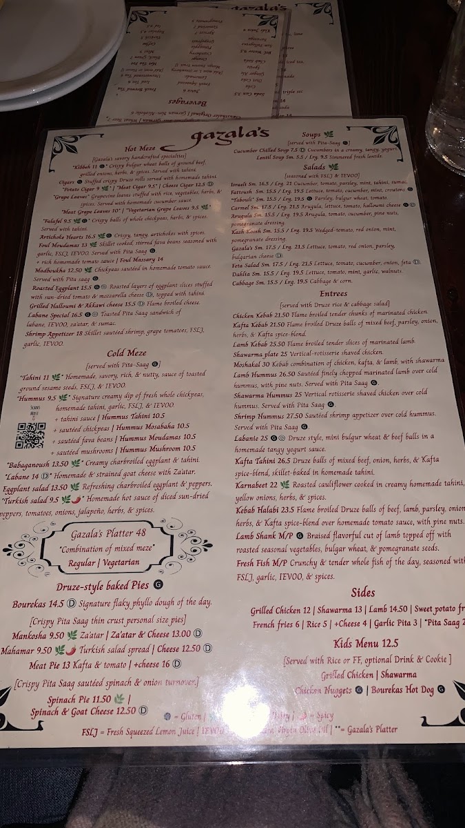 Menu Gazala’S Mediterranean Restaurant-5