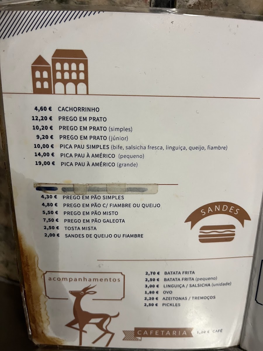 Menu Gazela-8
