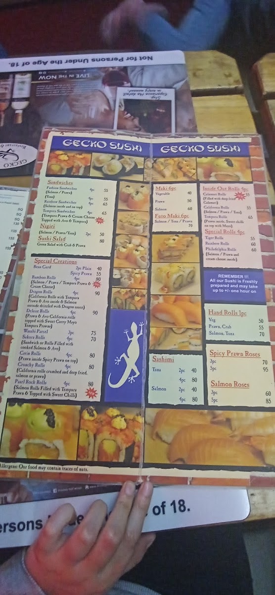 Menu Gecko Lounge Wellington-2
