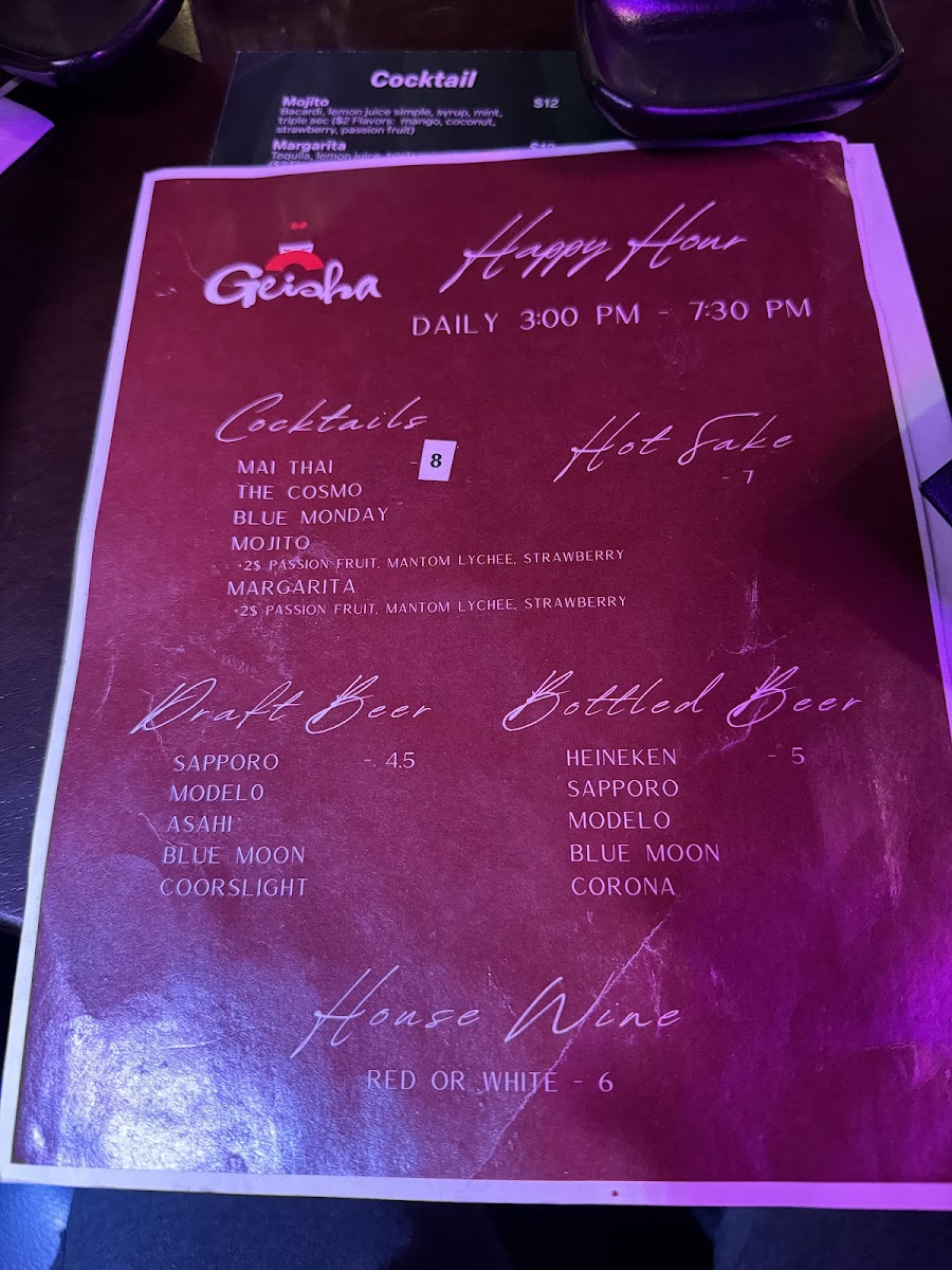 Menu Geisha-9