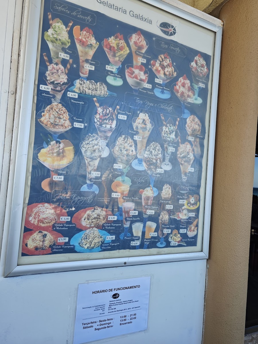 Menu Gelataria Galáxia-8